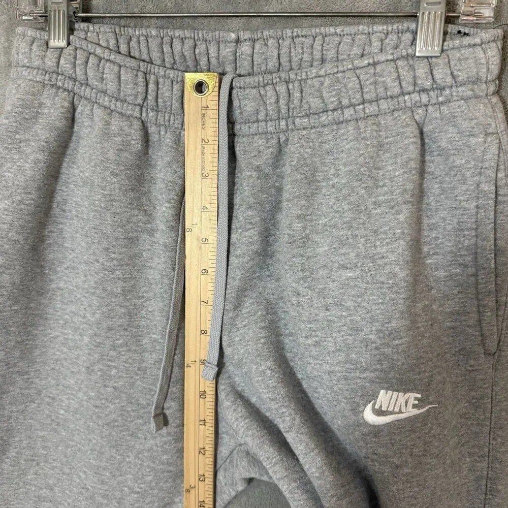 Nike Men's Gray Pants M Heather Sweatpants Joggers Athleisure Club Fleece Run